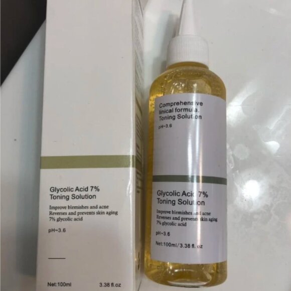 100ML Glycolic Acid 7% Toner,Glycolic Sour 7% Toning, Facial Exfoliation - Picture 1 of 7